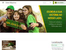 Tablet Screenshot of greenmaquinas.com.br